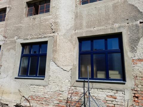 Okna zadní fasáda